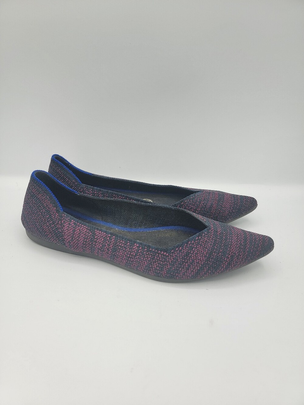 Rothy's The Point Flat Heather Magenta